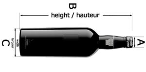 Size of the wine bottle