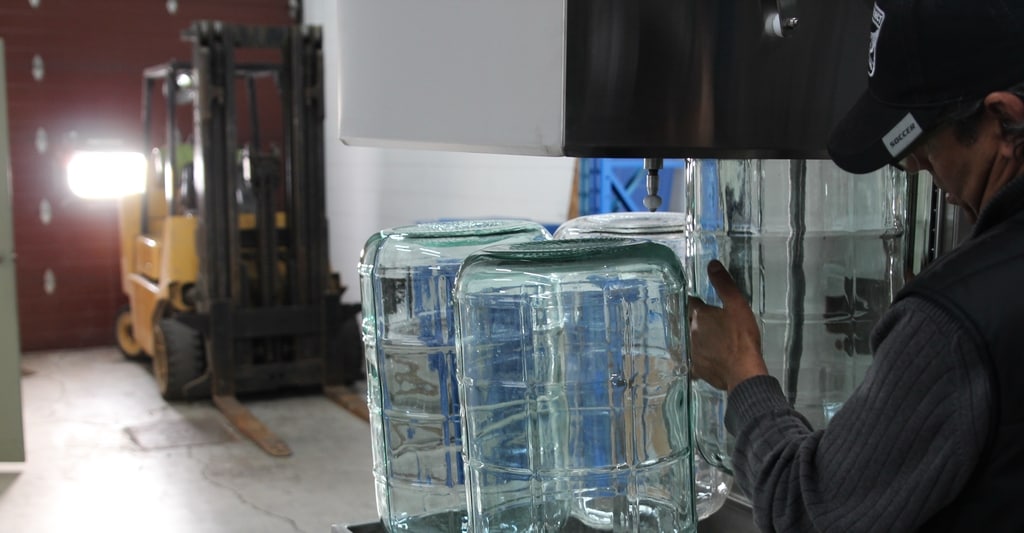 big glass bottle washer